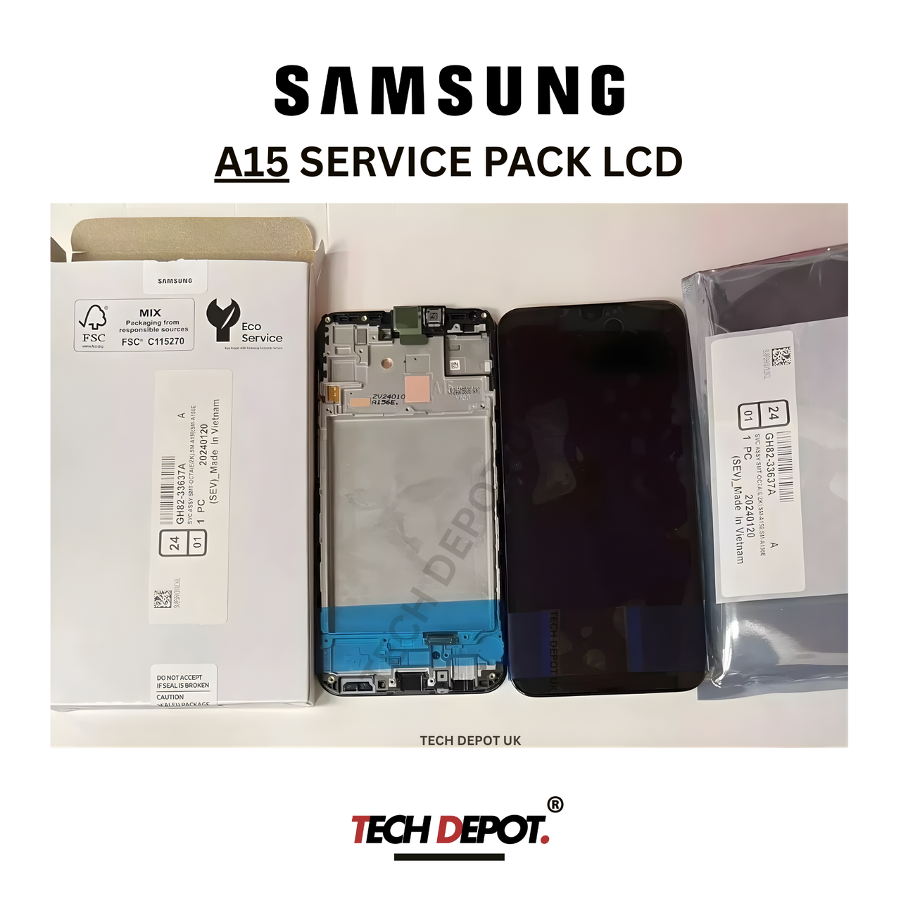 GENUINE SAMSUNG GALAXY A15 4G A15 5G A155 A156 SERVICE PACK LCD ORIGINAL SCREEN
