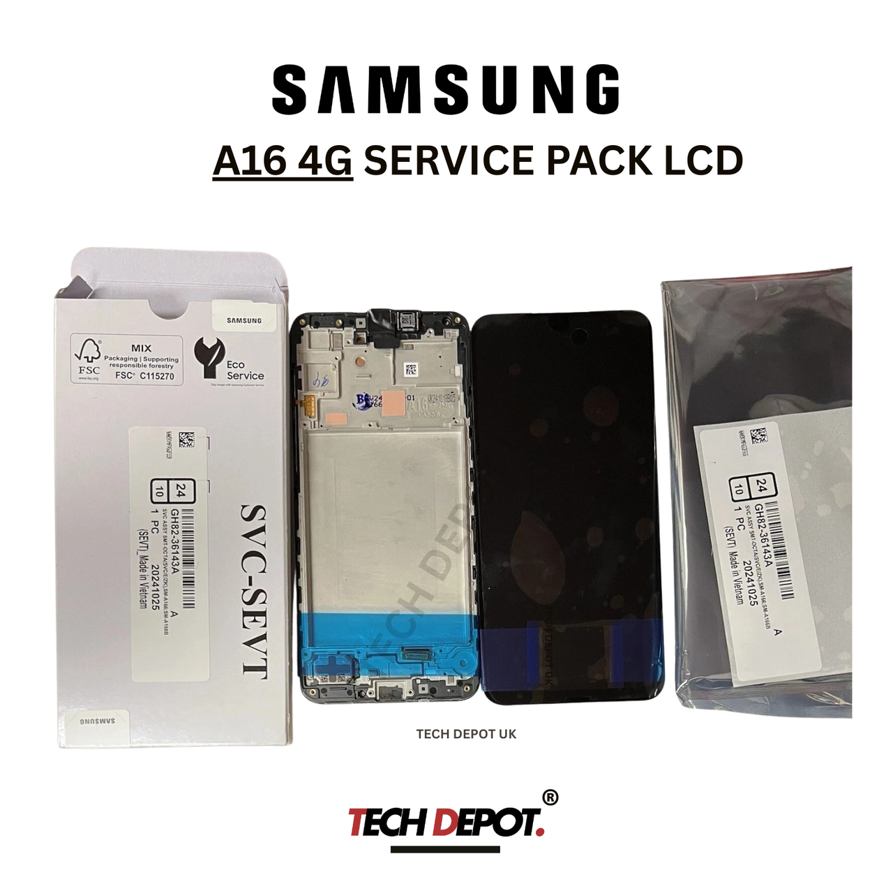 GENUINE SAMSUNG GALAXY A16 4G A165 LCD SERVICE PACK NEW ORIGINAL SCREEN