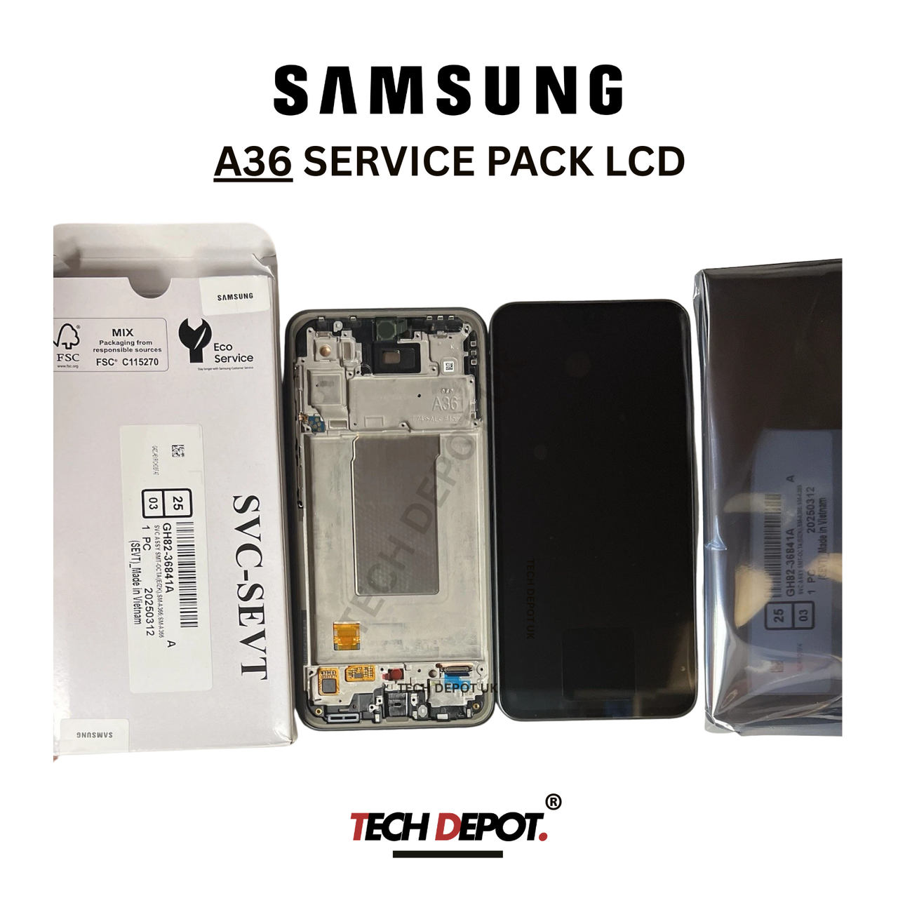 NEW GENUINE SAMSUNG A36 5G A366 LCD SCREEN SERVICE PACK NEW