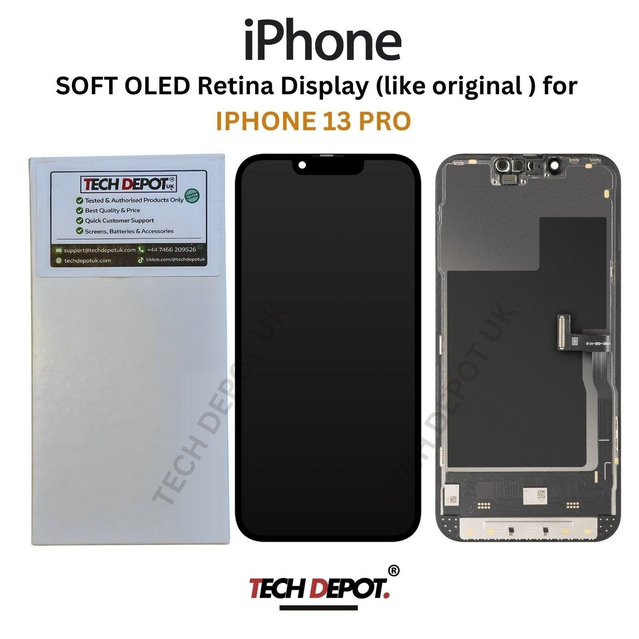 IPhone 13 Pro Soft OLED Screen Replacement - Premium Quality