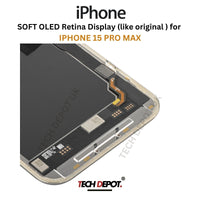 IPhone 15 Pro Max Soft OLED Screen Replacement - Premium Quality
