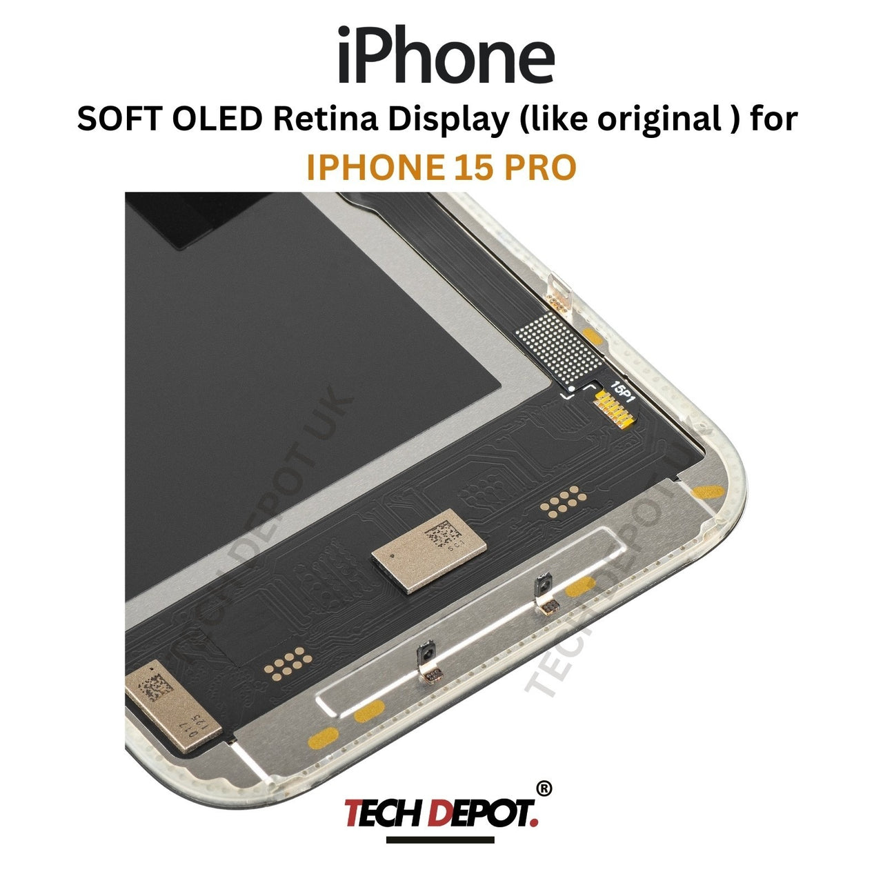 IPhone 15 Pro Soft OLED Screen Replacement - Premium Quality