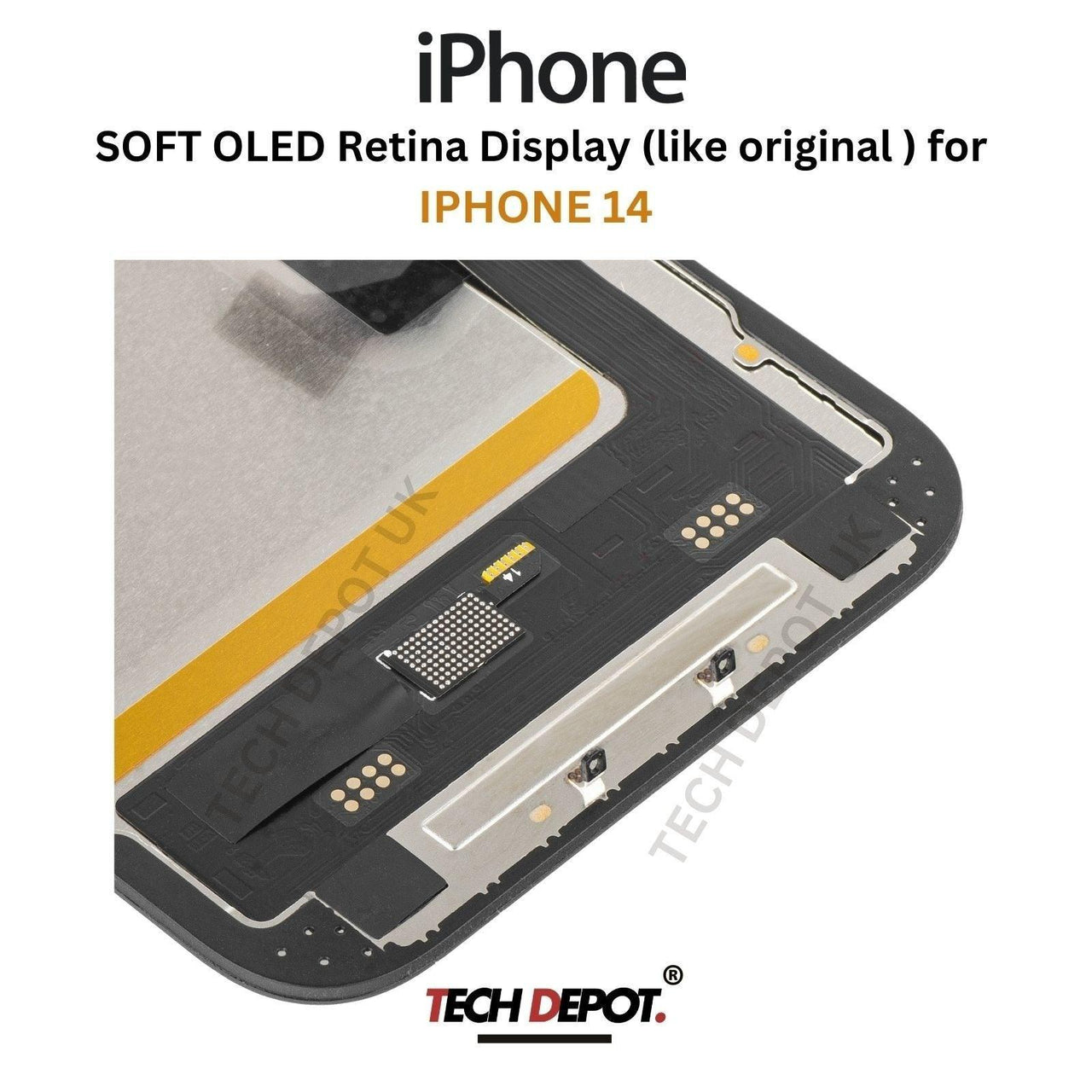 IPhone 14 Soft OLED Screen Replacement - Premium Quality