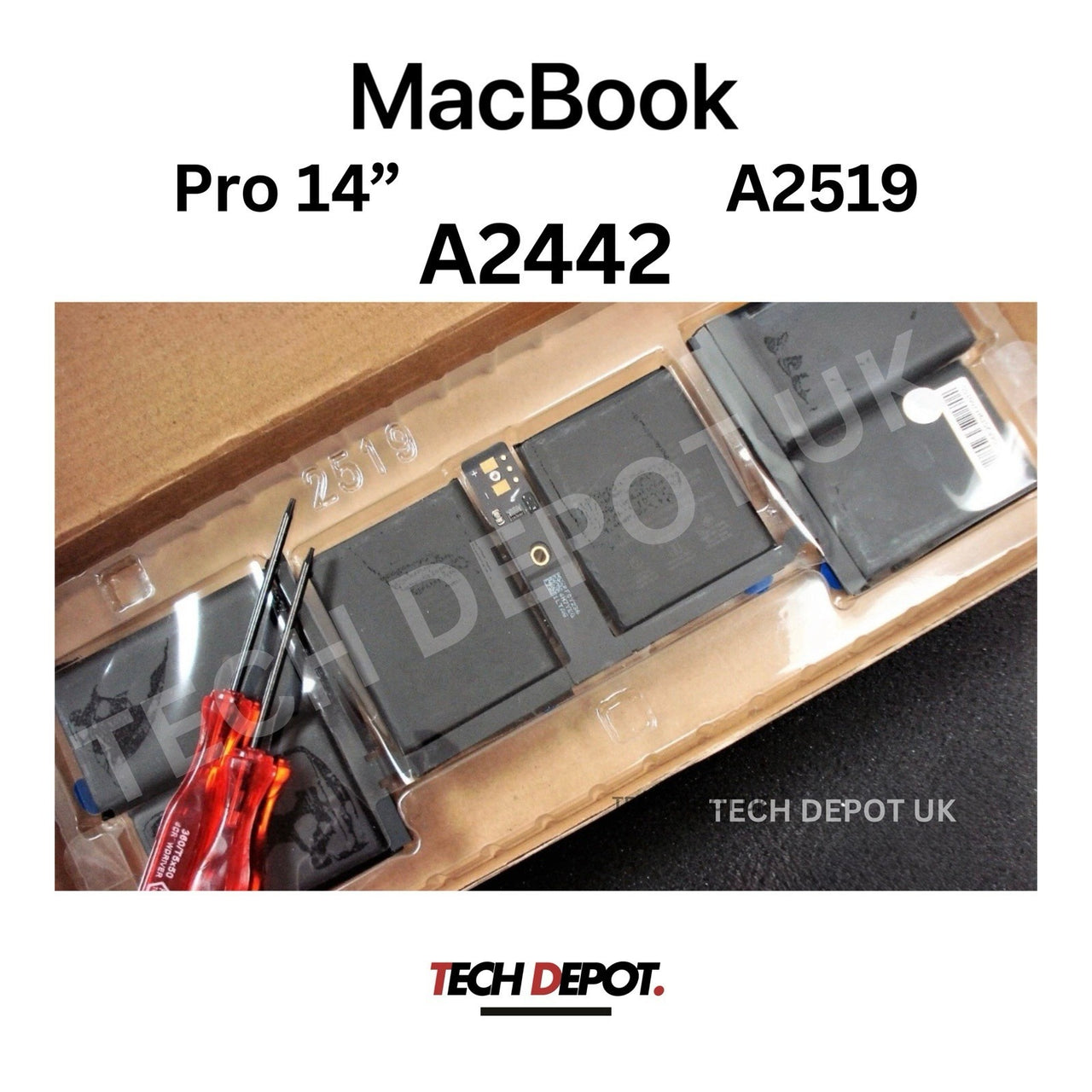 New Apple Genuine MacBook Pro 14 A2442 2021 69.6Wh Battery A2519