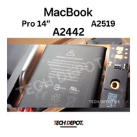 New Apple Genuine MacBook Pro 14 A2442 2021 69.6Wh Battery A2519