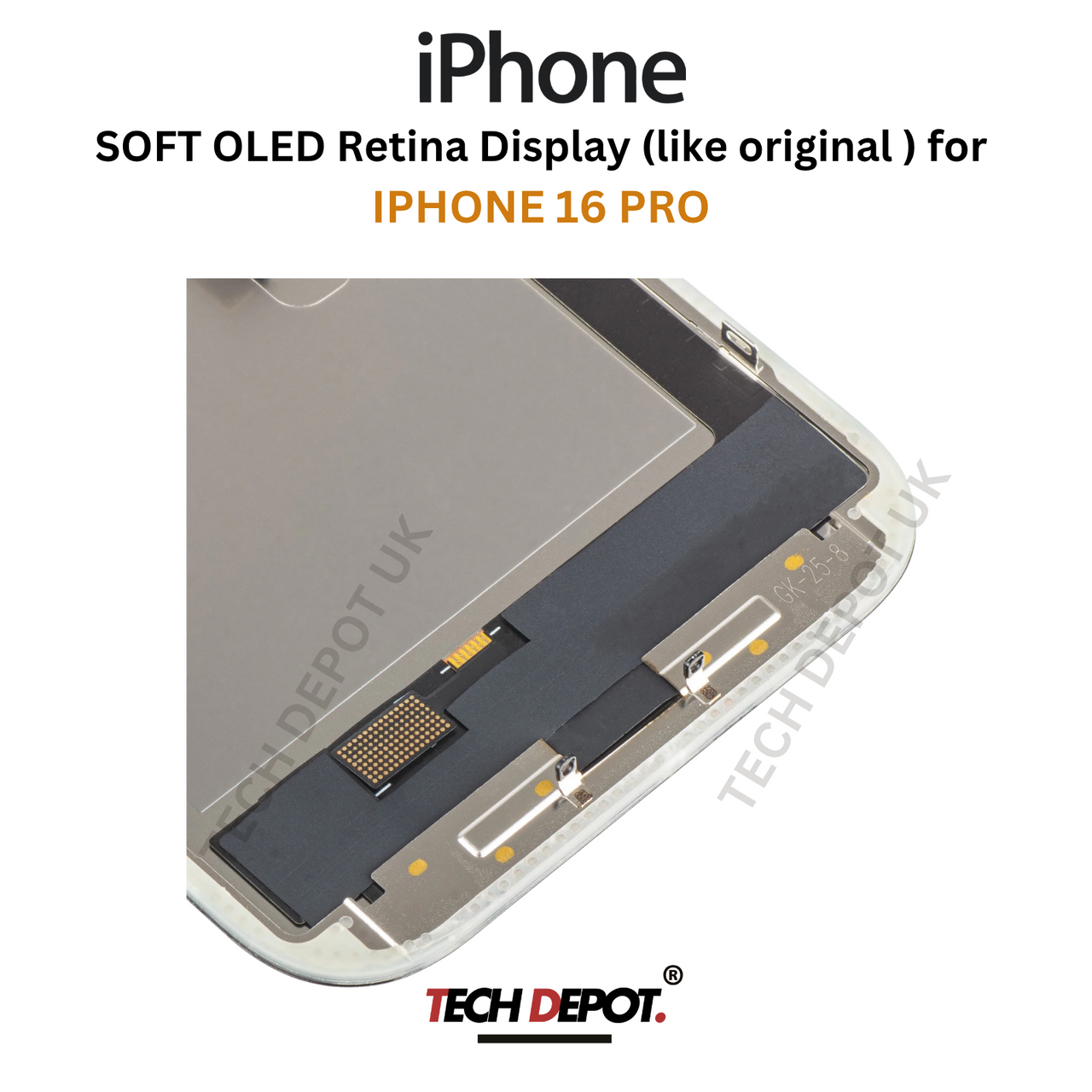 IPhone 16 Pro Soft OLED Screen Replacement - Premium Quality