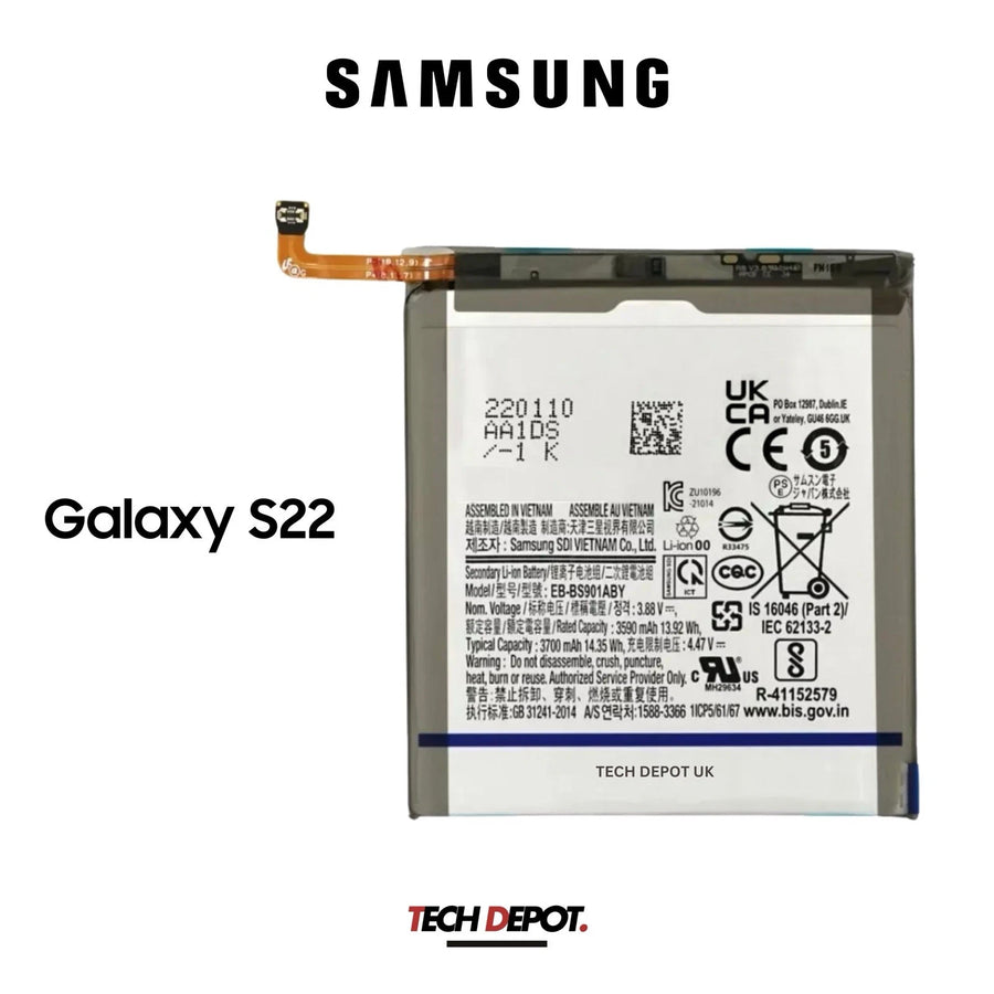 Battery Replacement for Samsung Galaxy S22 5G(SM-S901) 3700mAh EB-BS901ABY