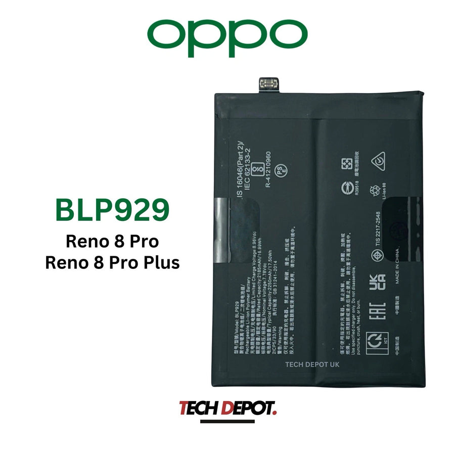 OPPO Reno 8 Pro, 8 Pro Plus Battery Replacement- BLP929