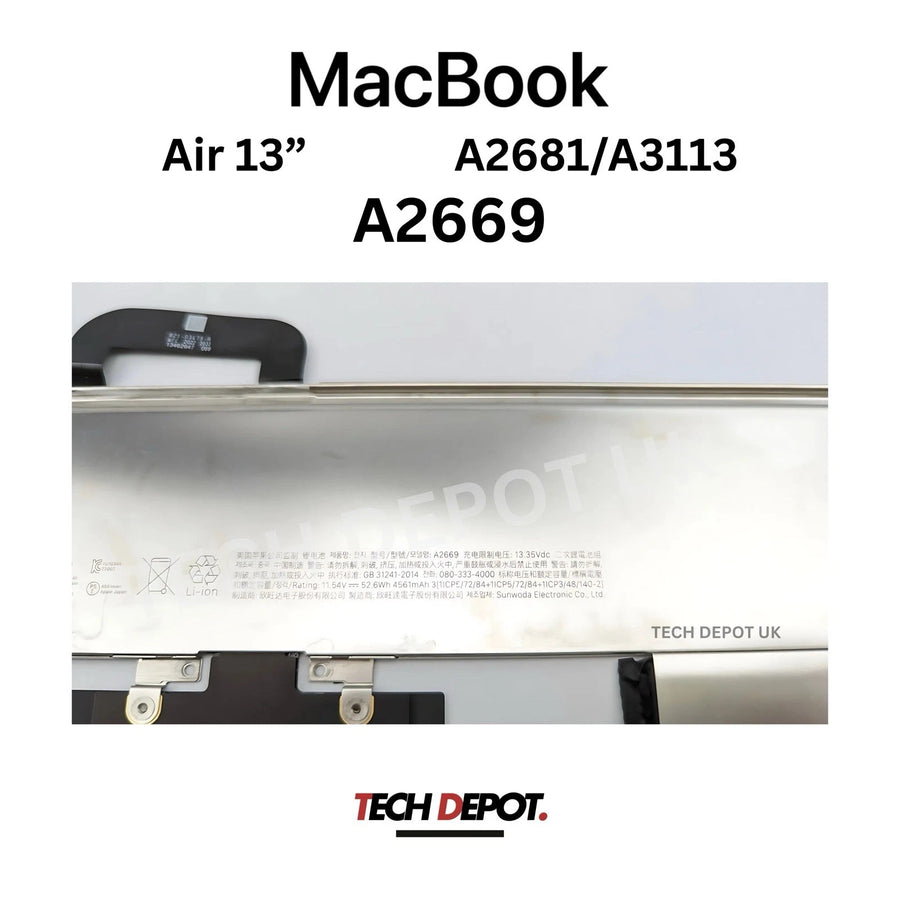 New Genuine Original Apple MacBook Air 13" A2681 A3113 M2 M3 Battery-  A2669