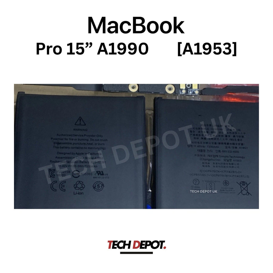 New Apple Genuine MacBook Pro 15" A1990 - 2017/2018/2019 Battery A1953