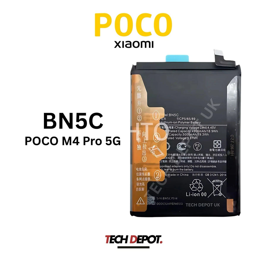 Xiaomi POCO M4 Pro 5G Battery Replacement 5000mAh- BN5C