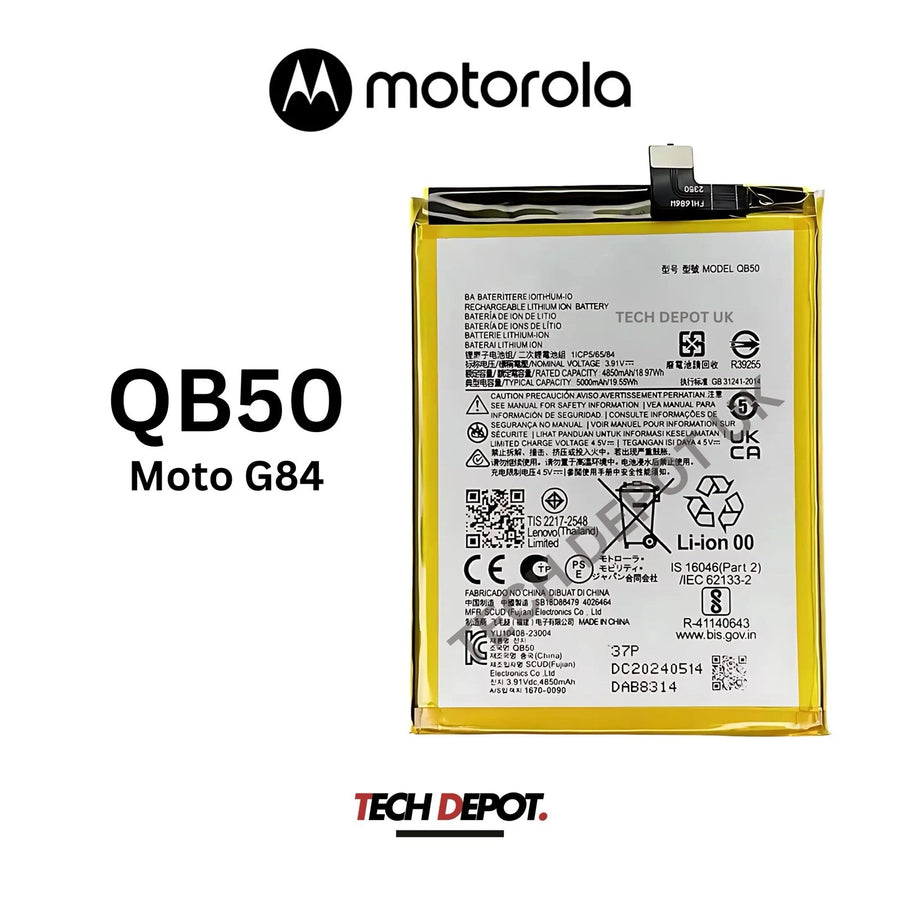 Motorola Moto G84 5G Battery Replacement 5000mAh- QB50