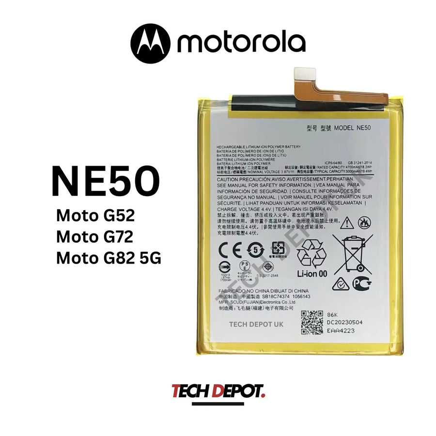 NE50 Battery Replacements for Moto G52 / G72 / G82 5G- 5000mAh