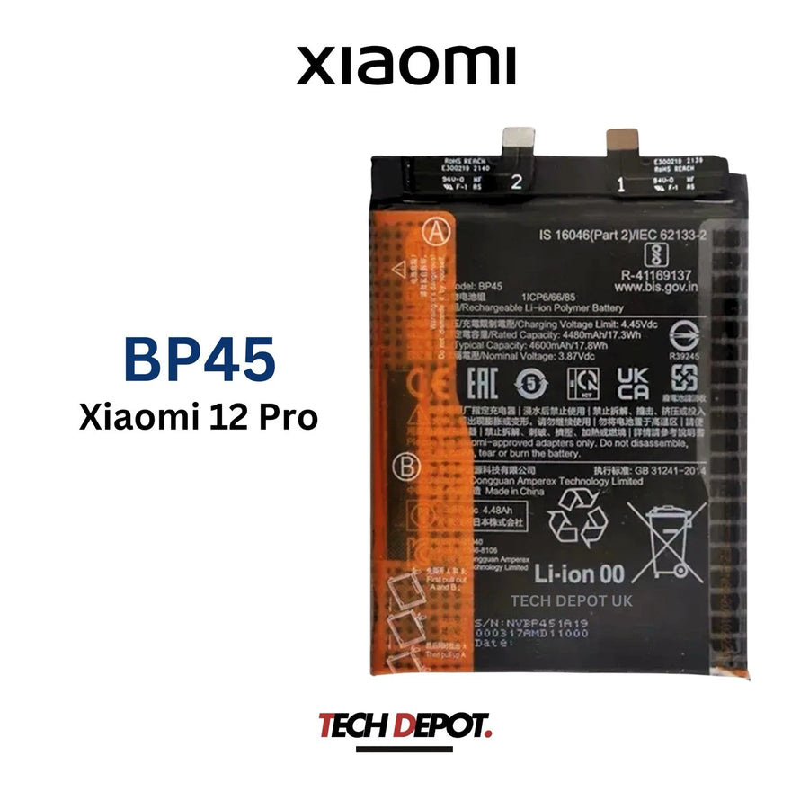 Xiaomi 12 Pro Replacement Battery BP45 -4600mAh