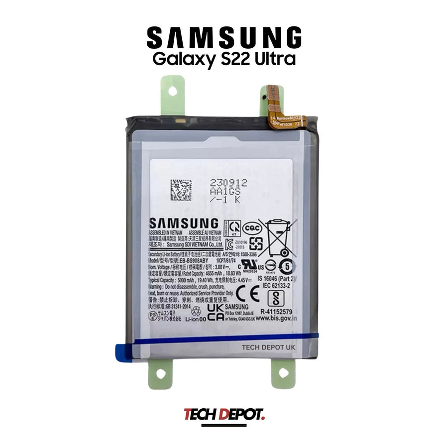 Genuine Samsung Galaxy S22 Ultra Battery 5000mAh EB-BS908ABY