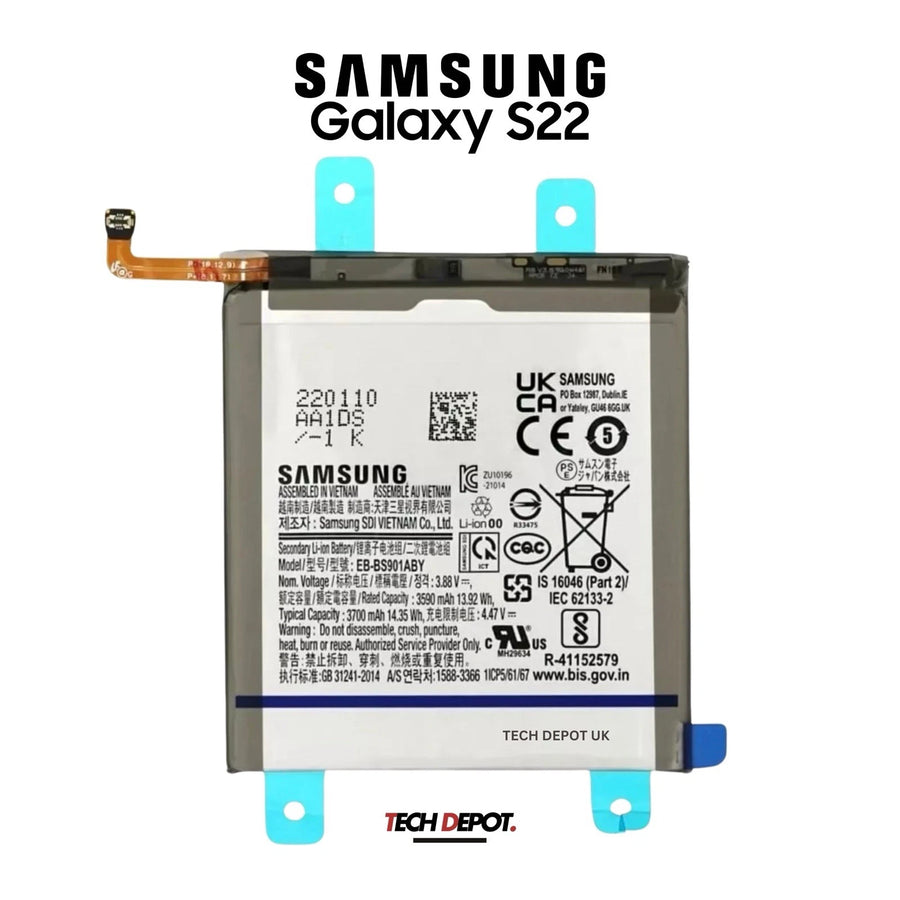 Genuine Samsung Galaxy S22 5G Battery (SM-S901) 3700mAh EB-BS901ABY