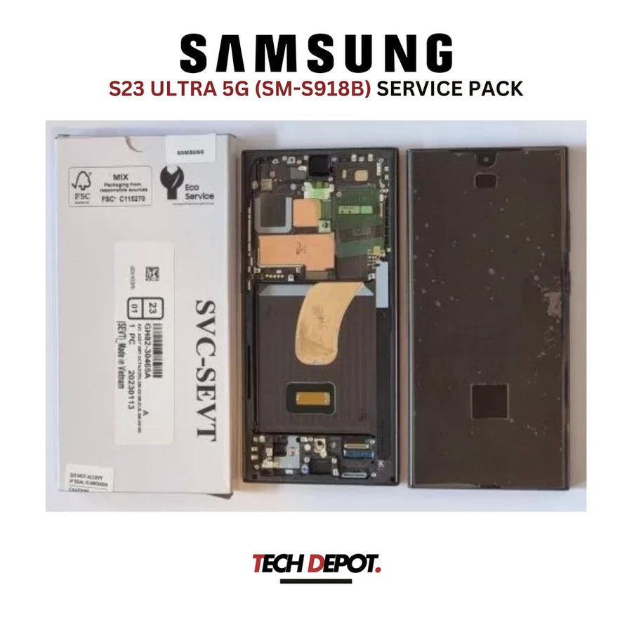 Genuine Samsung Galaxy S23 Ultra 5G(SM-S918) SERVICE PACK LCD- SILVER