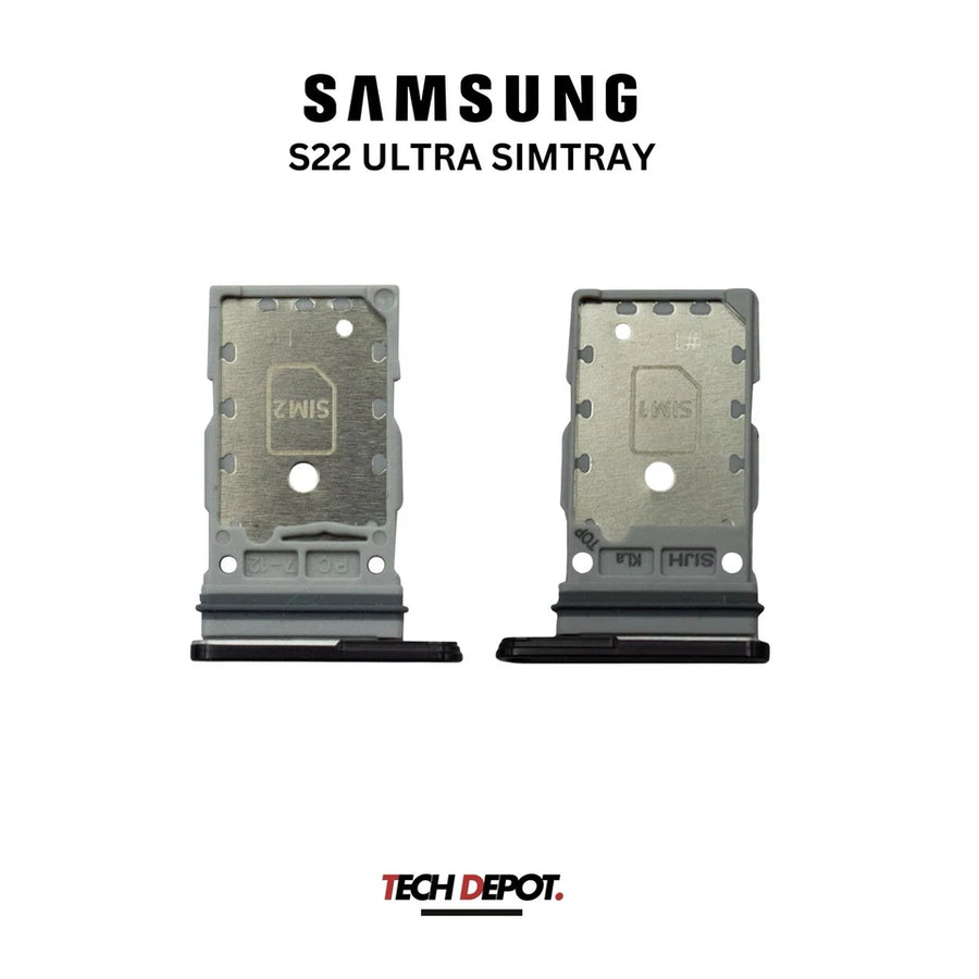GENUINE SAMSUNG GALAXY S22 ULTRA (S908) SIM TRAY DUAL SIM- BLACK
