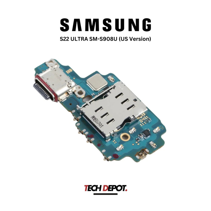 Genuine Samsung Galaxy S22 Ultra 5G SM-S908U Charging Port Board (US Version)
