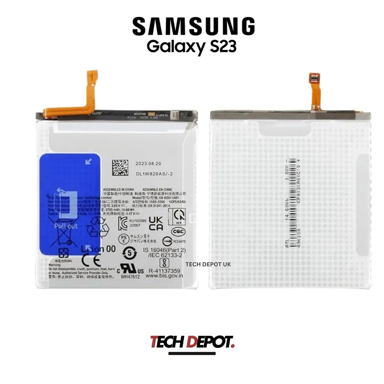 Genuine Samsung Galaxy S23 5G replacement battery EB-BS911ABY 3900mAh